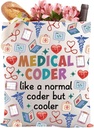 Gzrlyf Medical Coder Tote Bag Billing Specialist Medical Biller Gift Medical Coding Gift Hospital Biller Canvas Shopping Bag