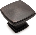 10 Pack - Cosmas 4304ORB Oil Rubbed Bronze Cabinet Hardware/Bifold Bi-fold Door Oversized Square Knob - 1-11/16" Square