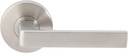 INOX RA345DL-32D Rosette Left-Hand Half Dummy with Tokyo Lever, Satin Stainless Steel