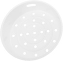 Household Plastic Steamer Basket for Rice Cooker Thickened Steaming Rack with Handle Capacity for Vegetables Dumplings Seafood and More