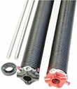 Pair of 262 X 1 3/4" X 33" - 44" Garage Door Torsion Springs with Winding Bars (43")