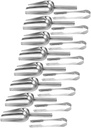 Stainless Steel Ice Scoop Tongs Non-magnetic for Restaurant Home 6/8 Inch Multi-purpose for Bar Bbq and Party