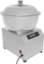 Food Dough Mixer, 1500w Electric Dough Maker with 0-30min Time Setting, Commercial Dual Rotating Dough Mixer with Food-Grade Stainless Steel Bowl, Control Panel Displays, 1400r/Min, Silver