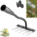 Multi-Tine Carbon Steel Garden Cultivator Rake, Botanist Rake, Ironrake 2.0 Upgraded Iron Weeding, 5/6/7/8 Teeth Heavy-Duty Ironrake, Multifunctional Carbon Steel Garden Weeder Tools (5 Teeth)
