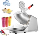 LEMY Electric Shaved Ice Machine, Snow Cone Maker with Stainless Steel Blade for Home, Kitchen, 300B(Silver)