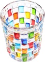 Amosfun Hand-painted Glass Juice Cup Elegant Water Container for Home Decor Multi-functional Beverage Glass for Cocktails and Juices