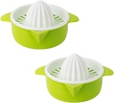 PRETYZOOM 2pcs Manual Fruit Juicers Labor-saving Citrus Squeezer for Home Use Detachable Design for Easy Cleaning Efficient Juice Extraction from Random Color