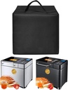 Bread Maker Cover Bread Machine Lid Anti-static Heat-resistant Nylon Protector Case for KBS 17-in-1 Bread Maker-Dual Heaters Dough Maker/Pro Stainless Steel Bread Machine 2LB (Black)