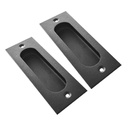 2sets Concealed Barn Door Handles Set Recessed Cabinet Pulls for Kitchen Bathroom Cupboard Hmbs Creates Elegant Look Hidden Groove Design