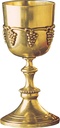 Design Toscano TV8747 Grape Harvest Wine Goblet, 7 Inch, Faux Gold, 8 fluid ounces