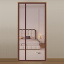 Liveinu Side Opening Magnetic Screen Door, Hands Free Mesh Partition, Reversible Left Right Side Opening Door Screen Mesh with Strong Magnet, Door Curtain for Front, Patio, Brown 2, 34“x78“