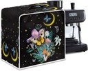 Butterfly Mushroom Coffee Maker Cover Dust Protection Coffee Machine Appliances Cover Universal Waterproof and Dustproof Shield for Kitchen Countertop