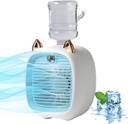 Portable Air Conditioner Fan, Kids Evaporative Air Cooler with Water Bottle, USB Personal Mini Air Conditioner with 3 Wind Speeds, Cooling Fan for Home Room Camping Car Office (Blue)