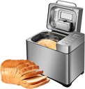 Automatic Bread Machine, 650W Multi Bread Making Machine with Fruit Nuts Dispenser, 17 Menu and 15 Hours Timer, for Whole-Wheat Bread French Bread Jam Yogurt Cake Sticky Rice 750g
