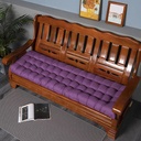 2 or 3 Seater Comfortable Outdoor Bench Cushion Garden Thick Chair Cushion for Metal Wooden Furniture, Seat Pad Soft Chaise Swing Cushion,Purple-53x165cm(21x65inch)