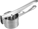 Stainless Steel Manual Fruit Juicer Handheld Lemon Squeezer with Construction Lightweight Portable for Home and Commercial Use Fruit Press and Potato Masher Tool