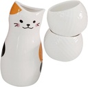 Ceramic Saki Cups Set Ornament Japanese Sake Pot for Wedding Home Decor for Family Gatherings