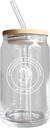 R and R Imports Montana University NCAA 12 oz Engraved Can Glass Single