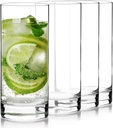 Luigi Bormioli Classico Highball Glasses, Set of 4 - 16.25oz Italian Barware Made from Break-Resistant SON.hyx Lead-Free Crystal Glass - Dishwasher Safe Drinkware for Cocktails, Water, Spirits