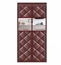 Magnetic Thermal Insulated Door Curtain, Thick Cold Protection Door Curtain, Temporary Screen Door for Patio, Kitchen, Bedroom, Air Conditioner Room (Color : Coffee, Size : 90x210cm)