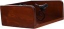 GLEAVI Flat Rustic Napkin Holder for Kitchen Dining Table Bird Storage Stand for Restaurants Cafes and Home Use