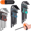 36-Pieces Ultimate Allen Wrench Set, Premium Hex & Torx Key Set, SAE & Metric Hex, Ball End Torx Wrenches with Extra