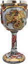 Atlantic Collectibles Steampunk Robotic Cyborg Dragon Fire Wheel Engine 5oz Wine Drink Goblet Chalice