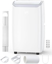 14000 BTUs 3 in-1 Portable Air Conditione, Cools Rooms Up to 750 Sq.Ft., Dehumidifier & Fan Modes, Remote Control, Quiet Operation, and 24H Timer