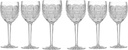 Bohemian Crystal 4½ oz (135 ml) Wine Glass Set of 6, Czech Crystal, for Red and White Wine