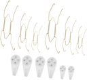 6pcs Invisible Metal Plate Hangers for Displaying Plates for Wall for Easy Installation