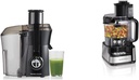Hamilton Beach Juicer Machine, Big Mouth Large 3” Feed Chute for Whole Fruits and Vegetables & Stack & Snap Food Processor and Vegetable Chopper, BPA Free