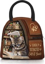 Cute Cat Lunch Box for Women Reusable Funny Cats Reading Books Lunch Boxes Insulated Cute Animal Cat Lover Lunch Tote Bag for Men & Women Office Work Travel Picnic