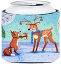 Caroline's Treasures CDCO0416CC from The Fox Can or Bottle Hugger Cooler Washable Drink Sleeve Collapsible Beverage Insulated Holder, Can Hugger, Multicolor