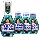 Mr. Clean Clean Freak Multi Surface Cleaning Spray, Deep Cleaning Mist Starter Kit and Refill Bundle, Unstopables Fresh Scent, 64 fl oz