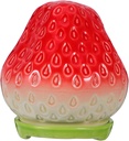 Amosfun Strawberry Shaped Ceramic Tea Jar Airtight Decorative Storage Container for Tea Sugar Candy Unique Idea for Weddings and Special Occasions Artistic Home Decor