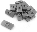 Taytools TTW05928 1/4-20 Centered Hole Sliding T-Nuts for T Track Extrusions 25 Pack