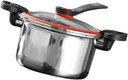 Alipis Stainless Steel Nonstick Micro Pressure Cooker for Soup Low Pressure Cooking Pot Double Handles Portable Household Kitchenware for Steaming and Slow Cooking