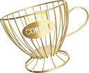 Coffee Capsule Holder Metal for Coffee Shop & Home Kitchen Storage Display Organizer