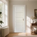 30" x 80" Slab Door - Interior Slab Doors for Dining Room, Bedroom, Closet, Laundry Room, Bathroom, Pantry -French Door Panels with a 5-Panel Design