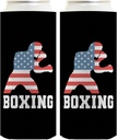 American Pride Summer Games Gifts USA Sports Boxing 2-Pack Ultra Slim Can Thermocoolers
