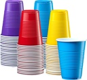Comfy Package [9 oz. - 50 Count Plastic Party Cups Disposable - Assorted Colors Drinking Cups for Party, Events, and Everyday Use