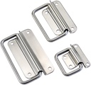 1pcs 304 Stainless Steel Thickened Folding Handle with Swivel Ring for Industrial Equipment Box Handle(XG01-039-1)