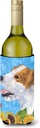 Caroline's Treasures SS4137LITERK Jack Russell Terrier in Summer Flowers Wine Bottle Hugger Bottle Cooler Sleeve Hugger Machine Washable Collapsible Insulator Beverage Insulated Holder