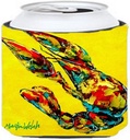 Caroline's Treasures MW1035CC Crawfish Lemon Juice Can or Bottle Hugger Cooler Washable Drink Sleeve Collapsible Beverage Insulated Holder, Can Hugger, Multicolor