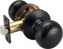 Miseno MLK4030 Porter Flat Ball Passage Door Knob Set - Matte Black