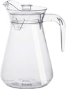 Cabilock Water Pitcher Water Pitcher Acrylic Jug with Lid Fridge Jug, Iced Tea With Handle Kettle Clear Beverage for Wine Coffee Milk and Juice Beverage 1L