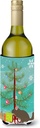 Caroline's Treasures BB9242LITERK Chinchilla Christmas Wine Bottle Hugger, Teal Bottle Cooler Sleeve Hugger Machine Washable Collapsible Insulator Beverage Insulated Holder
