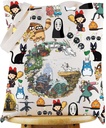 KEYCHIN No Face & Chihiro Tote Bag Japanese Anime Lovers Gift Animated Movie Themed Shoulder Bag Cartoon Movie Merch