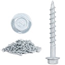 SD Connector Screws, #10 x 1-1/2" Heavy‑Duty Joist Hanger Screws, 1/4" Hex Head Wood Screws, 0.380" Dia Deck Screw, 16D Nails Replacement Screw, Mech Galvanized Wear & Deformation Resistant (500‑Qty)