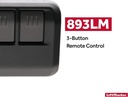 Liftmaster 893LM 3-Button Garage Door Opener Remote Control by LiftMaster